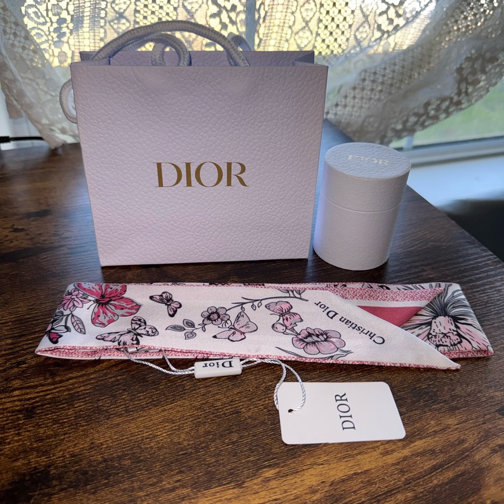 Dior Multicolor Floral Twilly Set